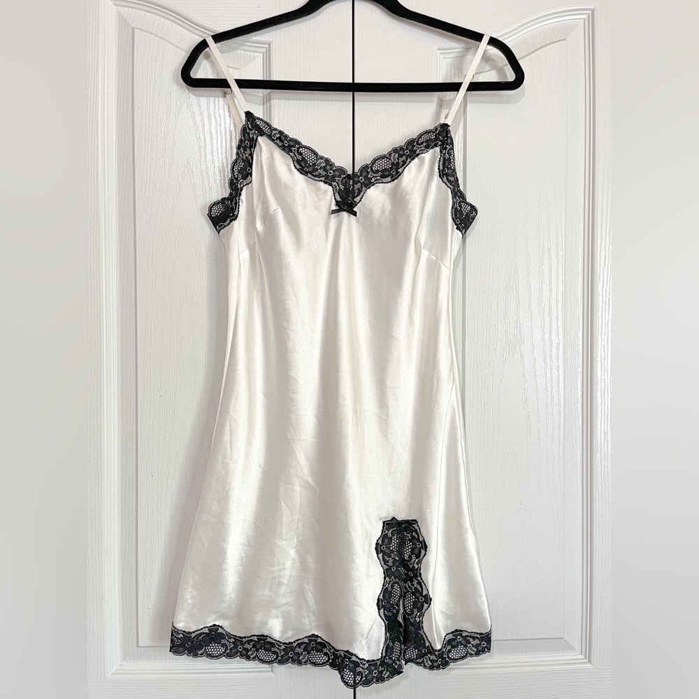 White Satin VS Slip Gown